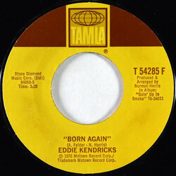 Eddie Kendricks Born Again / Date With The Rain USED VINYL 7INCH 45 RPM SINGLE STYRENE