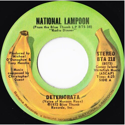 National Lampoon Deteriorata USED VINYL 7INCH 45 RPM SINGLE