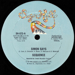 The Sequence Simon Says VINYL 12" USED