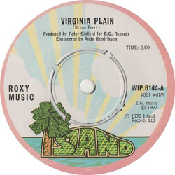 Roxy Music Virginia Plain USED VINYL 7INCH 45 RPM SINGLE