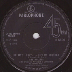The Hollies He Ain't Heavy .... He's My Brother USED VINYL 7INCH 45 RPM SINGLE