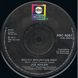 Joe Walsh Rocky Mountain Way USED VINYL 7INCH 45 RPM SINGLE