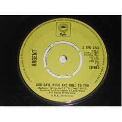 Argent God Gave Rock And Roll To You USED VINYL 7INCH 45 RPM