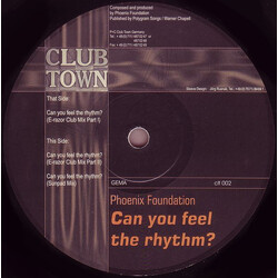 Phoenix Foundation Can You Feel The Rhythm? USED VINYL 12INCH