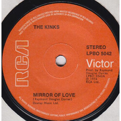 The Kinks Mirror Of Love USED VINYL 7INCH 45 RPM SINGLE