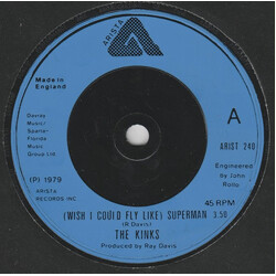 The Kinks (Wish I Could Fly Like) Superman USED VINYL 7INCH 45 RPM SINGLE