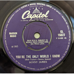 Sonny James You're The Only World I  Know / Tying The Pieces Together USED VINYL 7INCH 45 RPM SINGLE