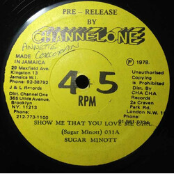 Sugar Minott Show Me That You Love Me Girl USED VINYL 12INCH 45 RPM