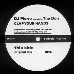 DJ Pierre / The Don Clap Your Hands USED VINYL 12INCH SINGLE SIDED TEST PRESSING