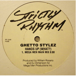 Ghetto Stylez Hands Up (What?) USED VINYL 12INCH 33 S RPM PROMO