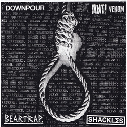 Downpour (3) / Beartrap (2) / Anti-Venom / Shackles (3) Drawn And Quartered USED VINYL 7INCH 33 S RPM EP COMPILATION