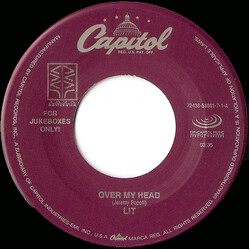 Lit Over My Head USED VINYL 7INCH 45 RPM SINGLE JUKEBOX