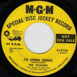 The Velours I'm Gonna Change / Don't Pity Me USED VINYL 7INCH 45 RPM PROMO