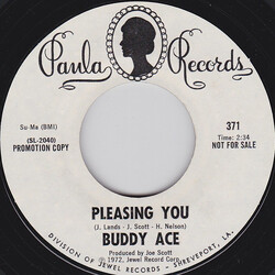 Buddy Ace Pleasing You / I Wonder USED VINYL 7INCH 45 RPM PROMO