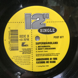 Ambassadors Of Funk / MC Mario (2) Supermarioland USED VINYL 12INCH 45 RPM SINGLE LIMITED EDITION