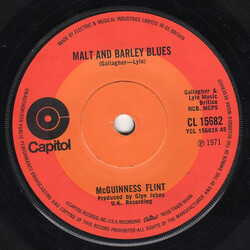 McGuinness Flint Malt And Barley Blues USED VINYL 7INCH 45 RPM