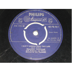 Frankie Vaughan I Ain't Gonna Lead This Life / Walkin' Tall Vinyl 7" USED