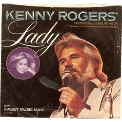 Kenny Rogers Lady / Sweet Music Man Vinyl 7" USED