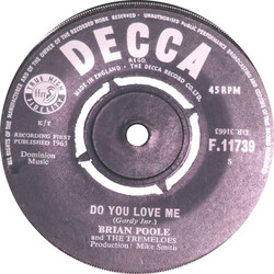 Brian Poole & The Tremeloes Do You Love Me USED VINYL 7INCH 45 RPM SINGLE