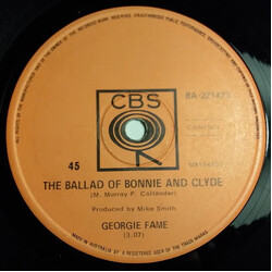 Georgie Fame The Ballad Of Bonnie And Clyde USED VINYL 7INCH 45 RPM SINGLE