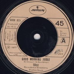 10cc Good Morning Judge USED VINYL 7INCH 45 RPM SINGLE STEREO