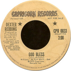Dexter Redding God Bless / Love Is Bigger Than Baseball USED VINYL 7INCH SINGLE 45 RPM PROMO