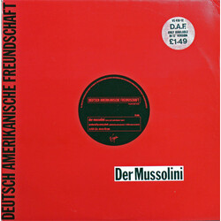 Deutsch Amerikanische Freundschaft Der Mussolini USED VINYL 12INCH 45 RPM SINGLE STEREO