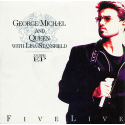 George Michael / Queen / Lisa Stansfield Five Live USED VINYL 7INCH 33 S RPM EP