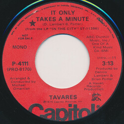 Tavares It Only Takes A Minute USED VINYL 7INCH 45 RPM PROMO