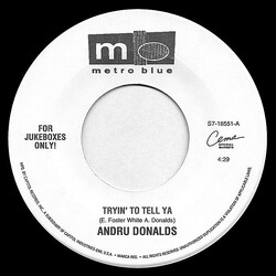Andru Donalds Tryin' To Tell Ya / Mishale USED VINYL 7INCH JUKEBOX