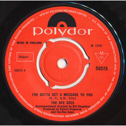 Bee Gees I've Gotta Get A Message To You USED VINYL 7INCH 45 RPM SINGLE MONO
