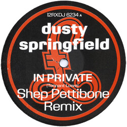 Dusty Springfield In Private USED VINYL 12INCH SINGLE PROMO
