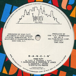 King Tutt D-a-n-c-i-n' / You've Got Me Hung Up USED VINYL 12INCH REISSUE LIMITED EDITION 45 RPM