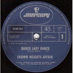 Crown Heights Affair Dance Lady Dance VINYL 12" USED