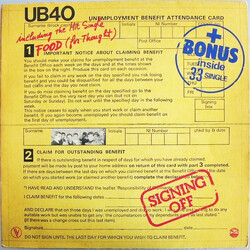 UB40 Signing Off Vinyl LP USED