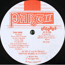Trevor Sparks / Tuffest Acid (Cool It Down) USED VINYL 12INCH 45 RPM