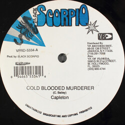 Capleton / Richie Brown Cold Blooded Murderer / Do It To You USED VINYL 12INCH 45 RPM