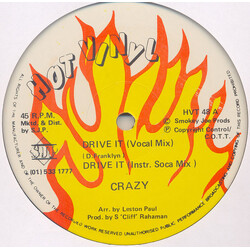 Crazy (4) Drive It/Symphony In 'C' USED VINYL 12INCH 33 S RPM