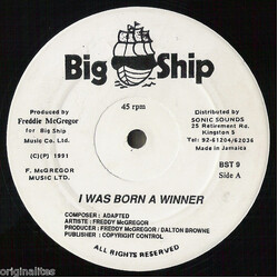 Freddie McGregor I Was Born A Winner / Version VINYL 12" USED