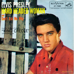 Elvis Presley / The Jordanaires Hard Headed Woman Vinyl 7" USED