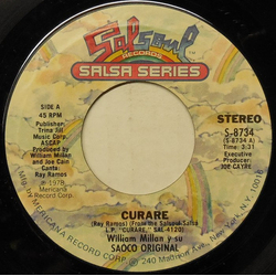 William Millan / Saoco Curare Vinyl 7" USED