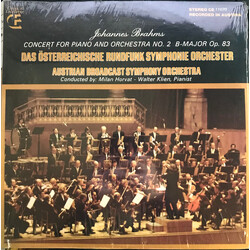 Johannes Brahms / ORF Symphonieorchester / Milan Horvat / Walter Klien Concerto For Piano And Orchestra No.2 B-major Op.83 Vinyl LP USED