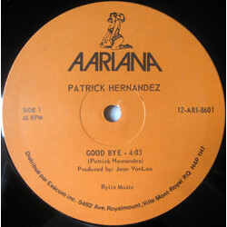 Patrick Hernandez Good Bye Vinyl 12" USED