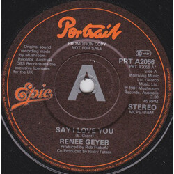 Renee Geyer Say I Love You / Good Lovin' Vinyl 7" USED