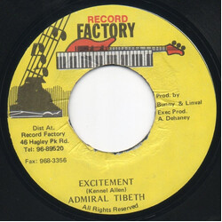 Admiral Tibet Excitement USED VINYL 7INCH 45 RPM