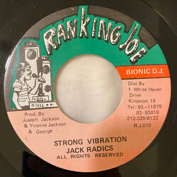 Jack Radics Strong Vibration USED VINYL 7INCH 45 RPM