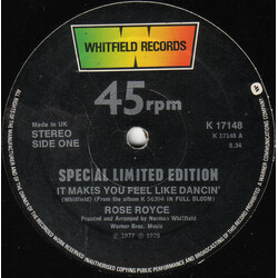 Rose Royce It Makes You Feel Like Dancin' USED VINYL 12INCH 45 RPM SINGLE LIMITED EDITION STEREO