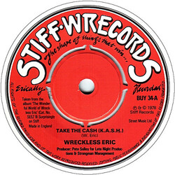 Wreckless Eric Take The Cash (K.A.S.H.) USED VINYL 7INCH 45 RPM