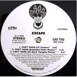 Xscape Can't Hang USED VINYL 12INCH PROMO