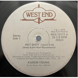 Karen Young Hot Shot USED VINYL 12INCH 33 S RPM STEREO